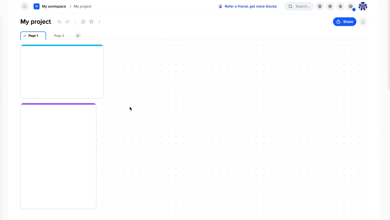 Resizing tile