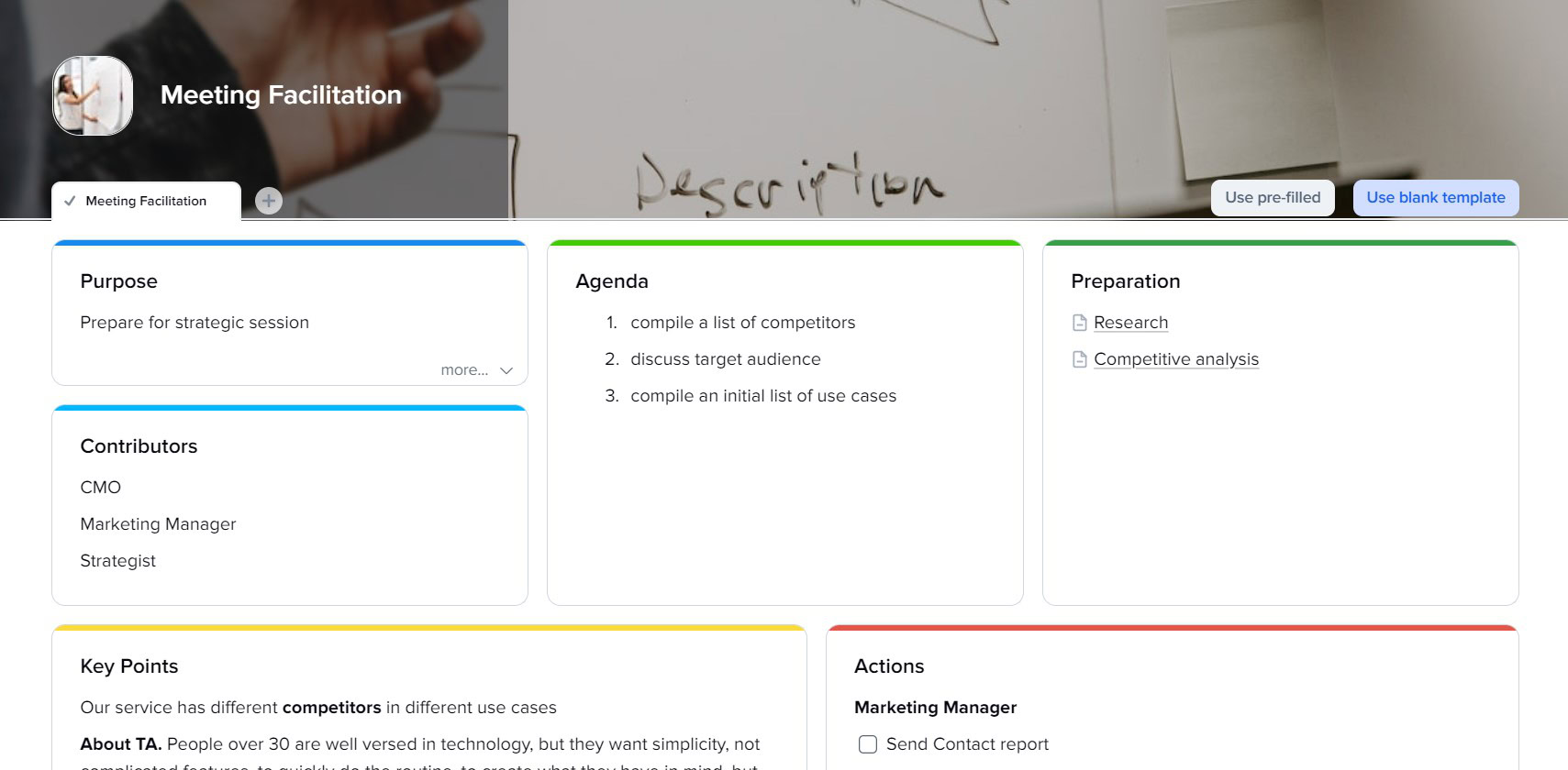 Free Meeting Facilitation Template