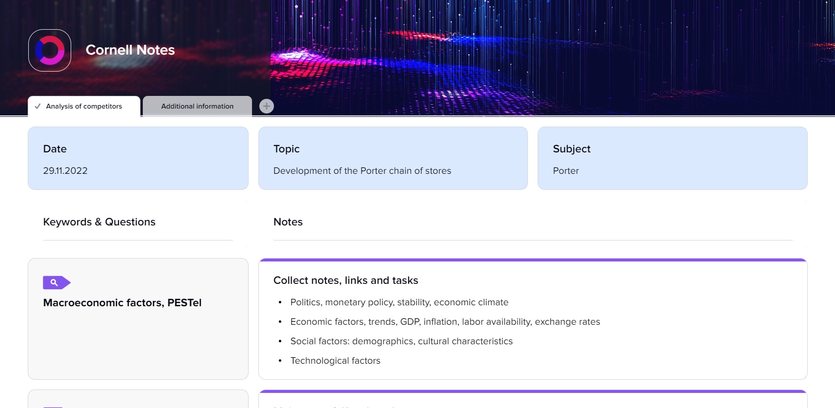 Free Cornell Notes Template