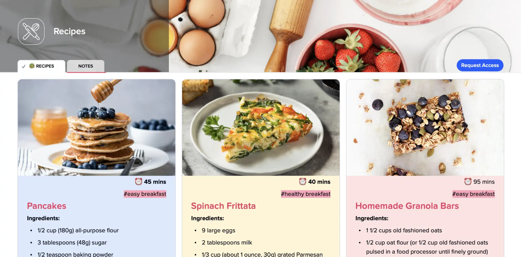 free recipe book online template