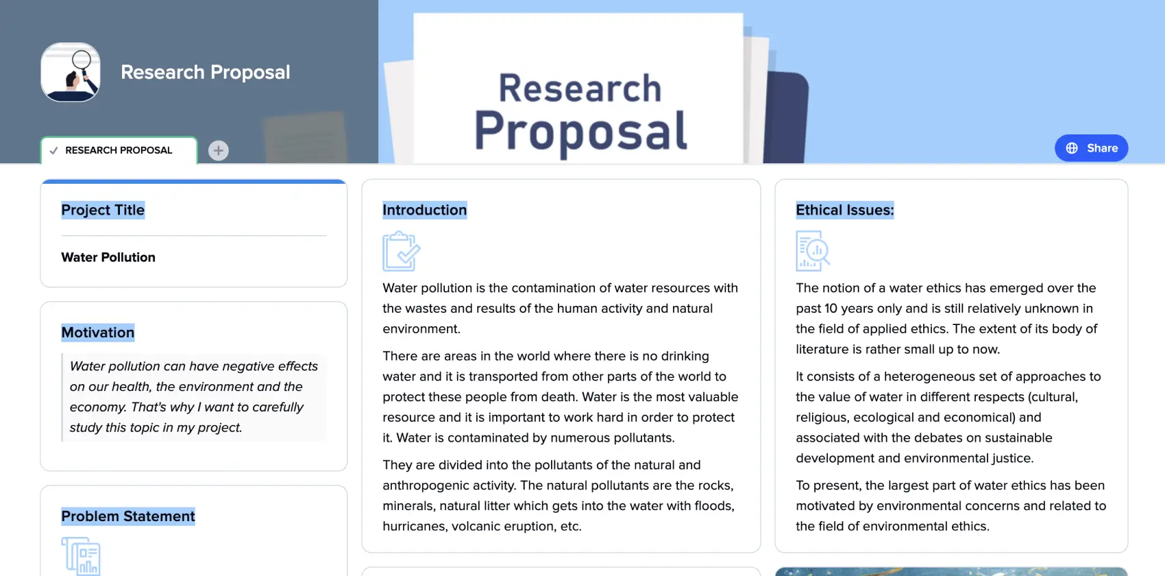 Free Example of a Research Proposal