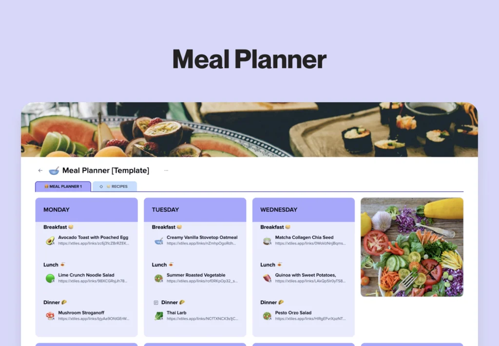 Meal Planner [Template] by Alyson