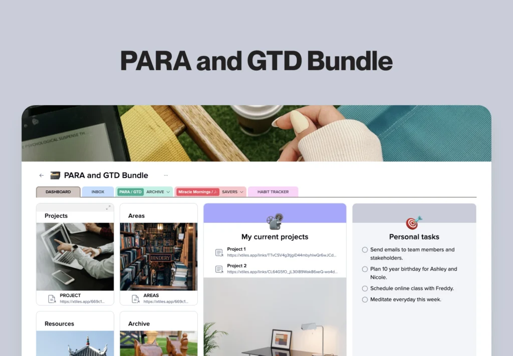 PARA and GTD Bundle by Toby Rich