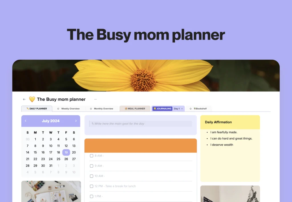 The Busy mom planner by Toby Rich