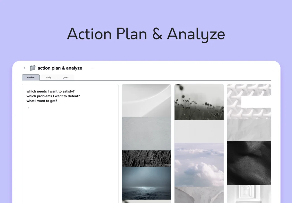 action plan & analyze by Anna